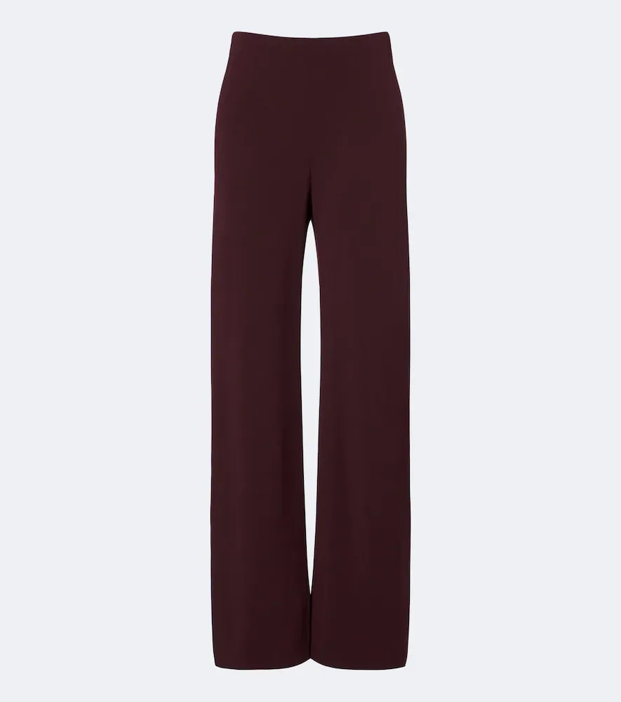 Colette crêpe wide-leg pants