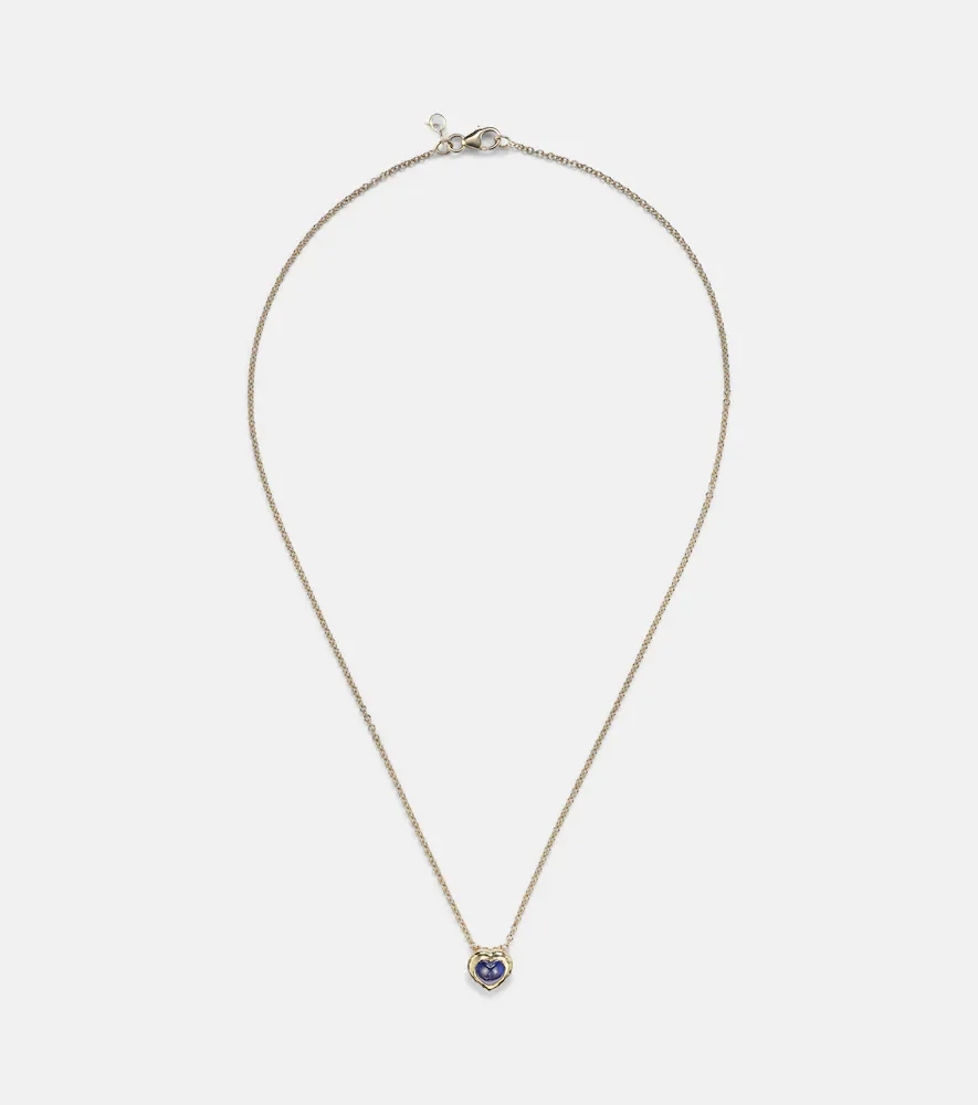Collar de oro de 18 ct con zafiro