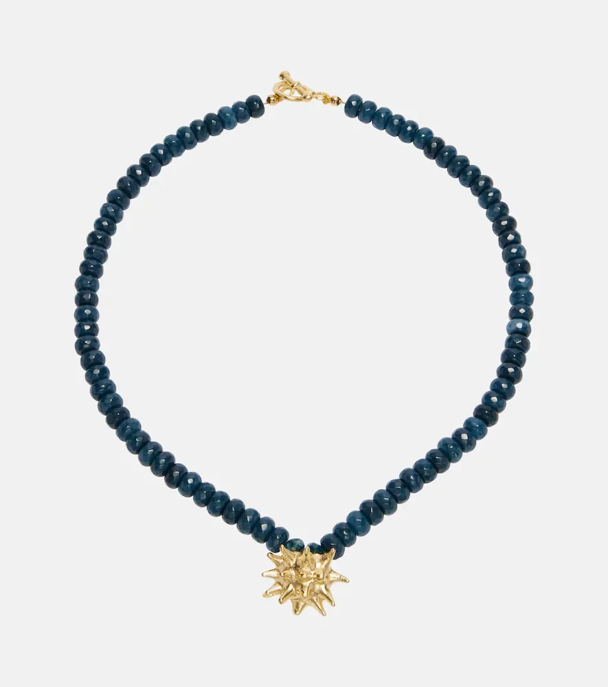 Collar Sea Urchin con jade