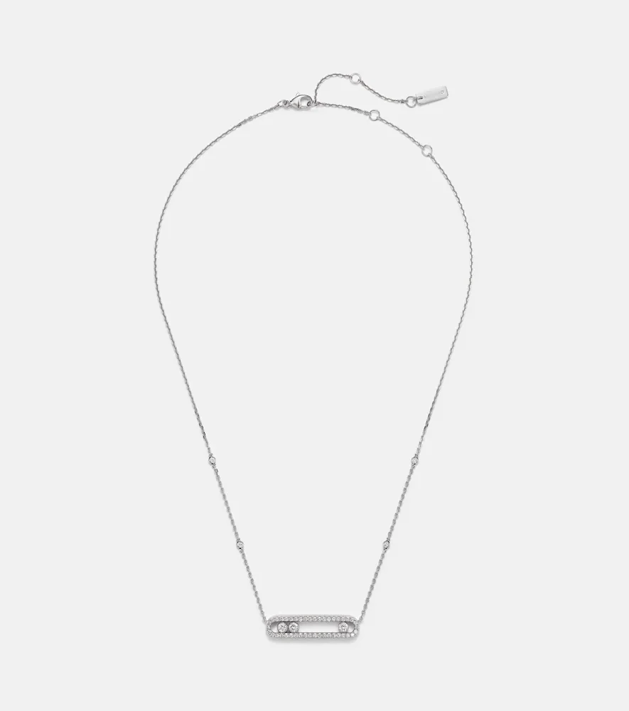 Collier Move en or blanc 18 ct et diamants
