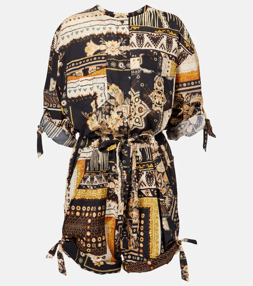 Combi-short Niely imprimée en coton