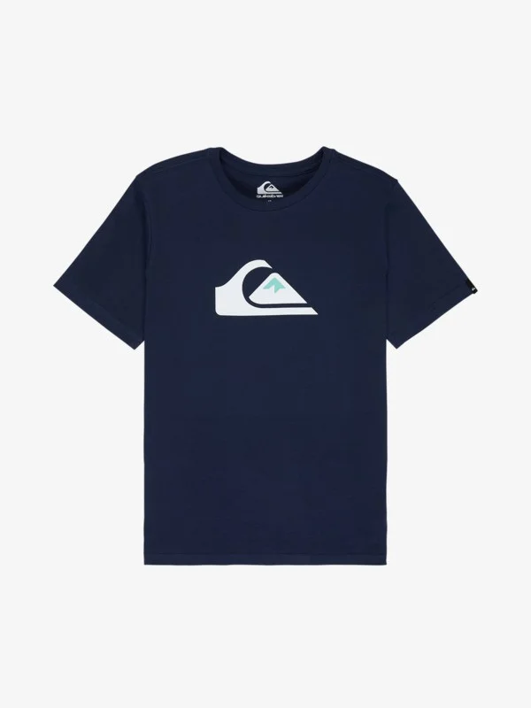 Comp Logo - Boys Blue Short Sleeve T-Shirt