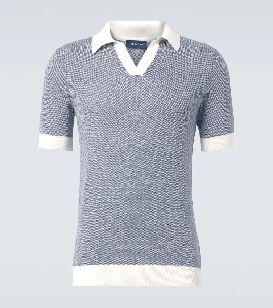 Cotton and linen Polo Shirt