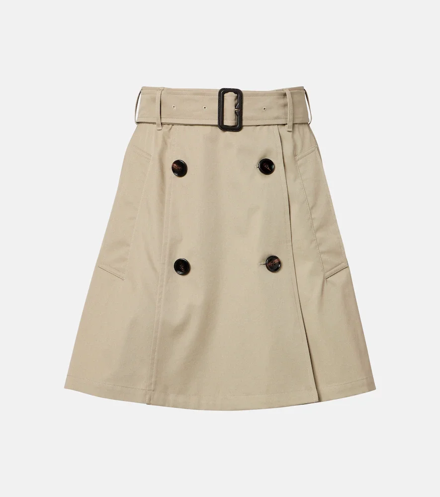 Cotton wrap skirt