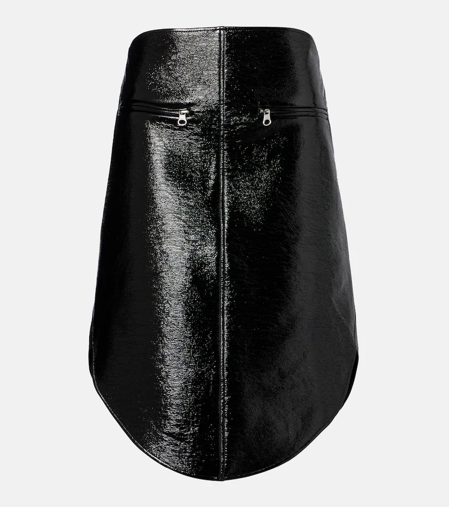 CourrÃges Asymmetric midi skirt