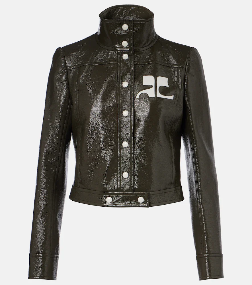 Courrèges Chaqueta de mezcla de algodón