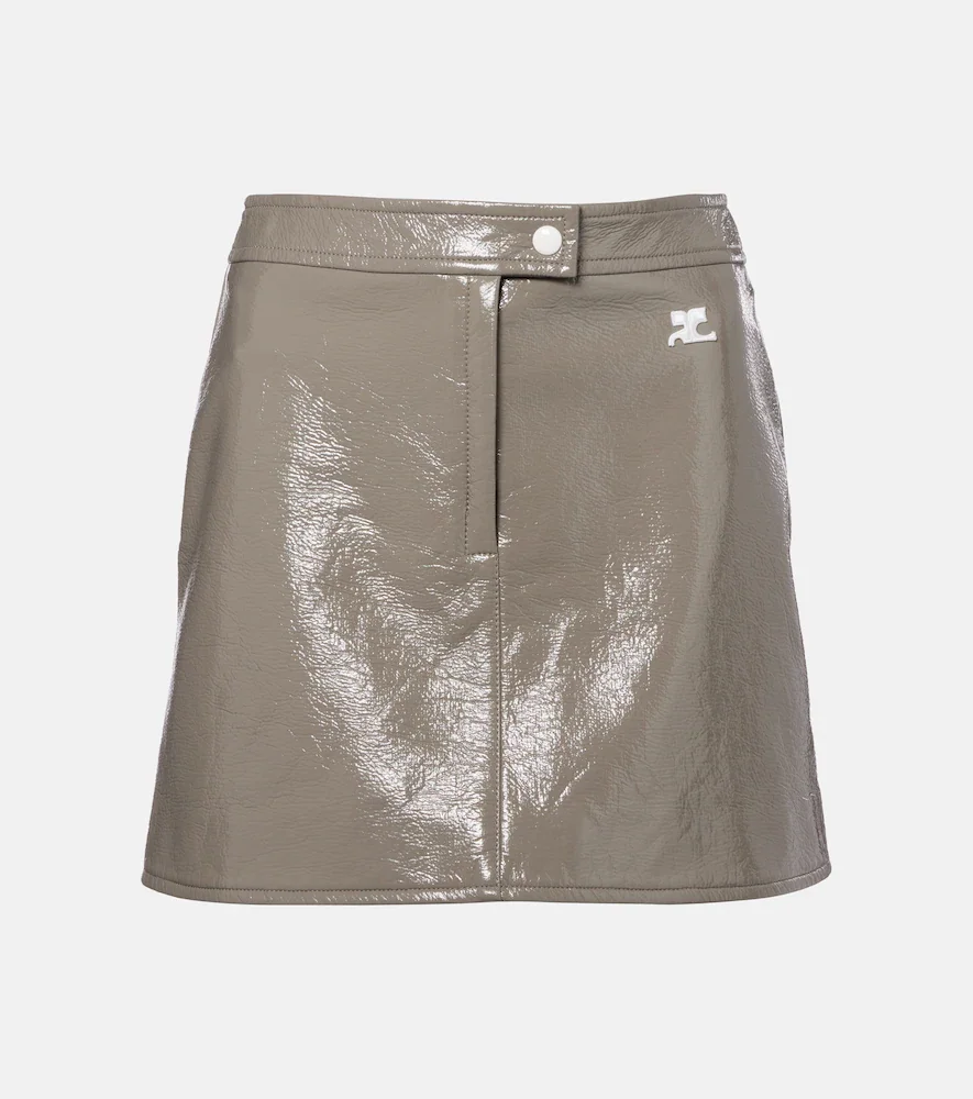 Courrèges Minifalda de vinilo