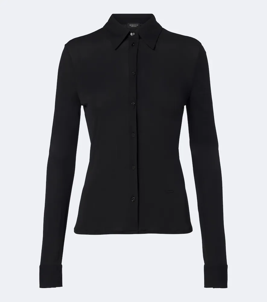 Crêpe jersey shirt
