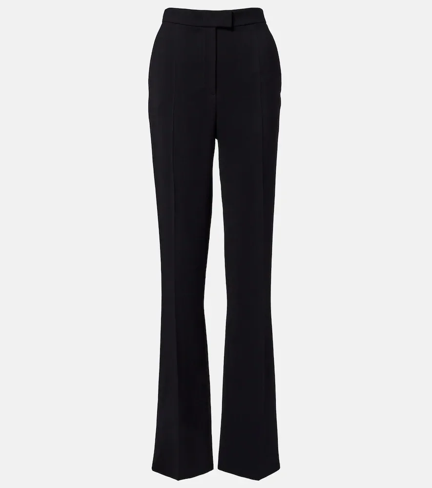 Crêpe straight pants
