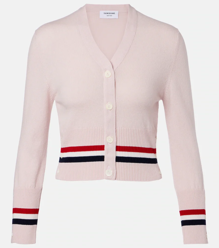 Cropped cashmere cardigan