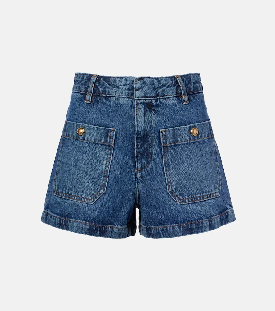 Cruise high-rise denim shorts