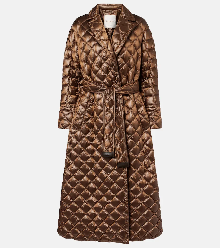 Cube Spaces belted down coat