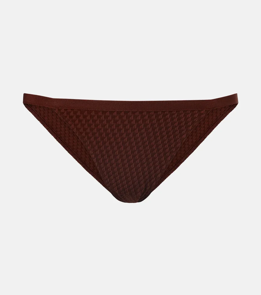 Culotte de bikini Look en jacquard