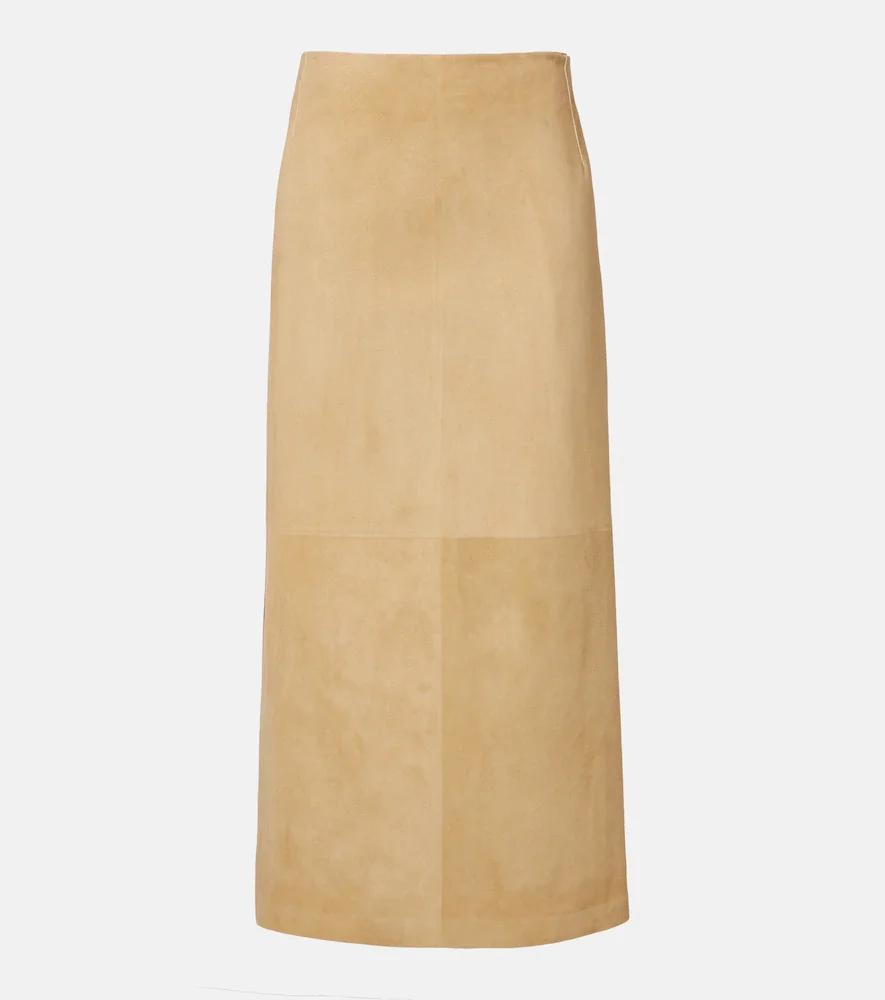 Danas suede wrap skirt
