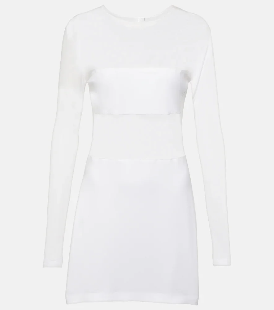 Dash Dash semi-sheer mesh minidress