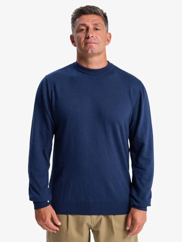 Diamond - Men Blue Long Sleeve Knitted Jumper