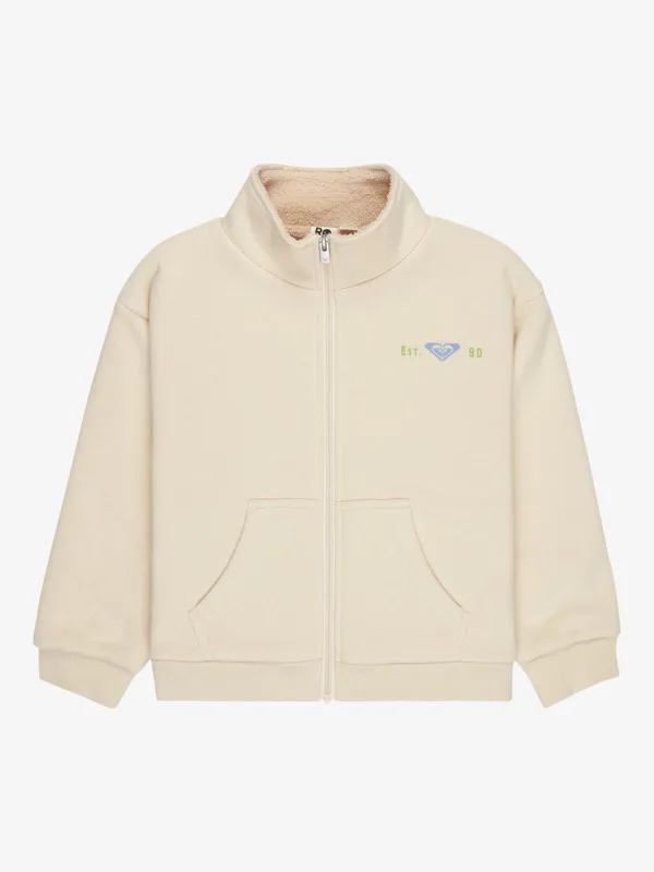Different Rythme - Zip Hoodie With Sherpa Lining For Girls