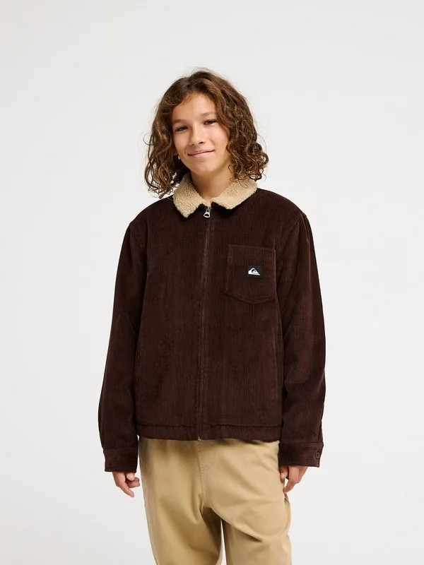 Dna Sherpa Harrington - Boys 8-16 Brown Harrington Jacket