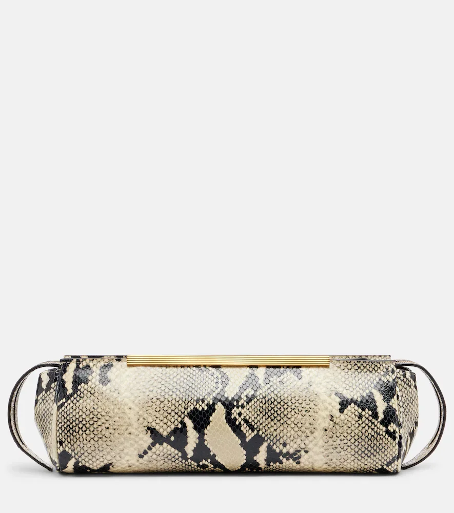 Donna leather clutch