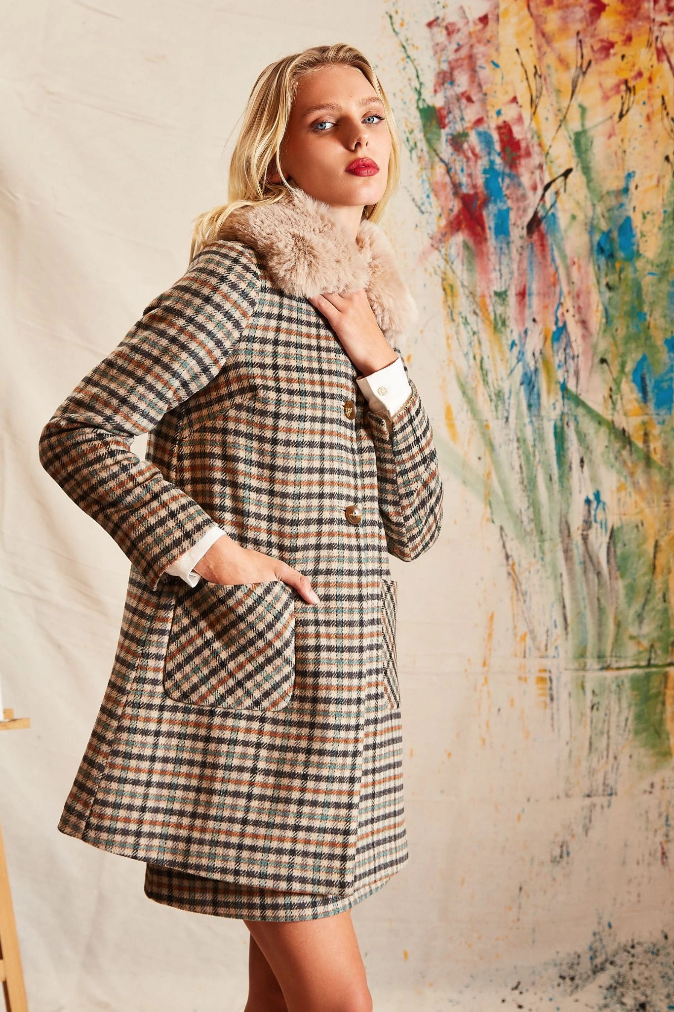 Dryden Wexford Check Coat -