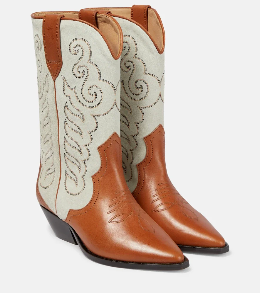 Duerto embroidered leather boots