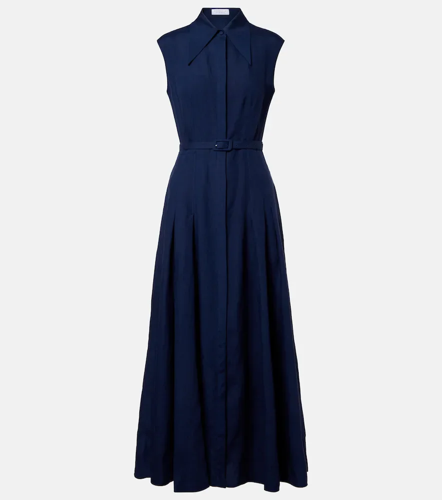 Durand linen shirt dress