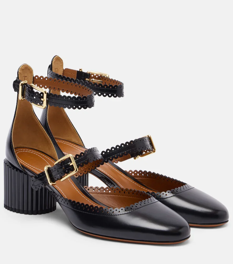 Eddie 55 leather Mary Jane pumps