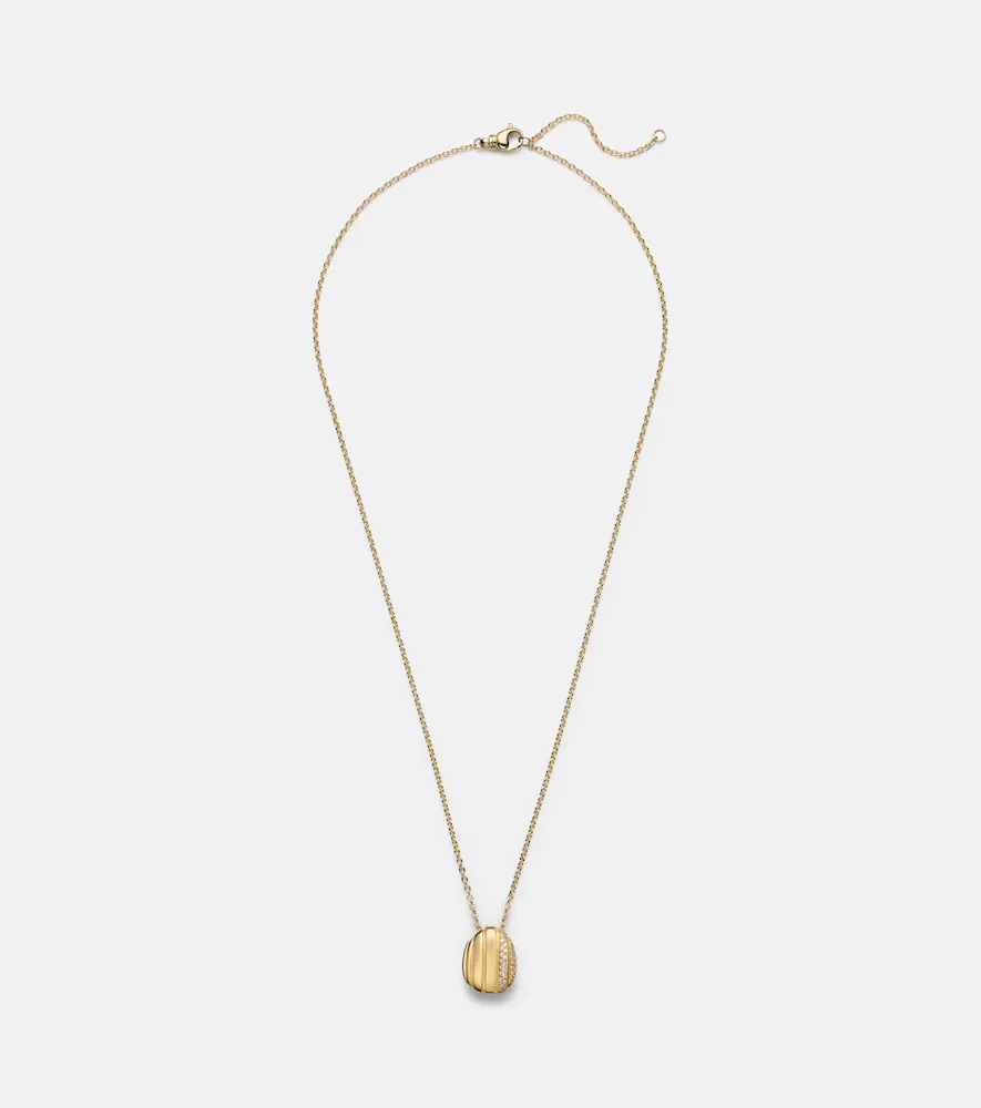 Eos 18kt gold pendant necklace with diamonds