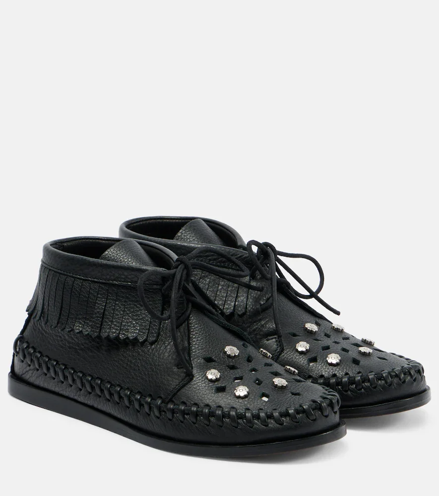 Erkee leather moccasins