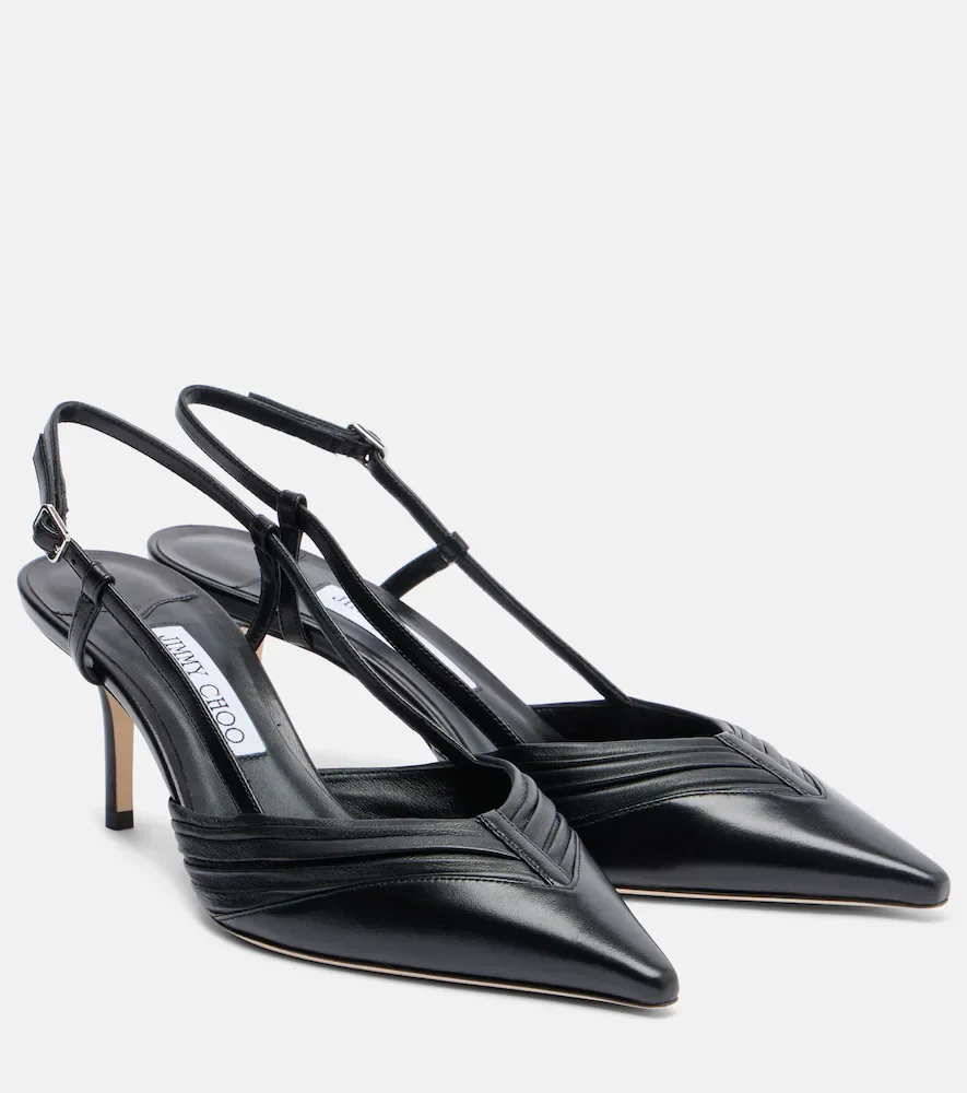 Escarpins slingback Afia 65 en cuir