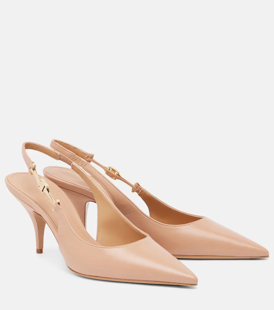 Escarpins slingback Tally 70 en cuir