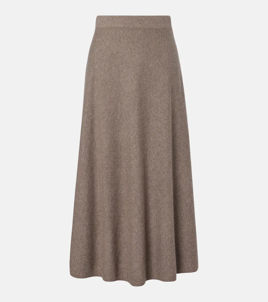 Falda midi Torie de cachemir