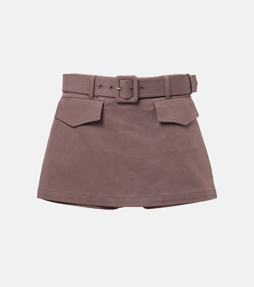 Falda pantalón con cinturón