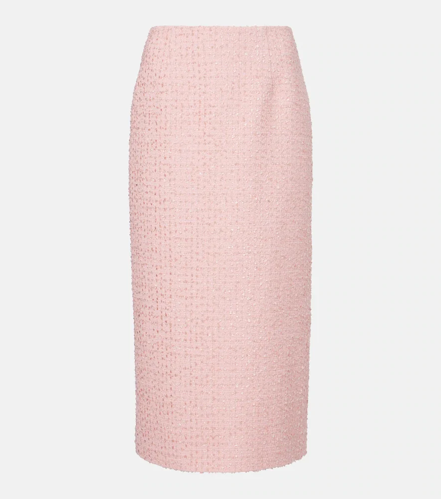 Falda tubo de tweed