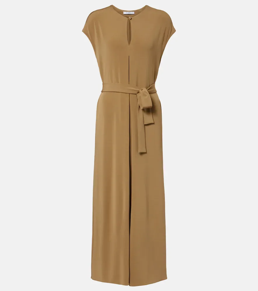 Feluca keyhole belted maxi dress