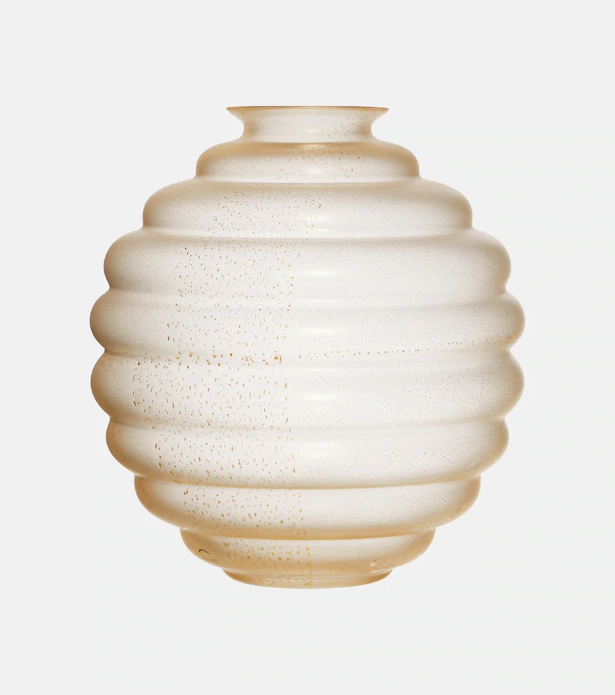 Frozen Murano glass vase by Napoleone Martinuzzi