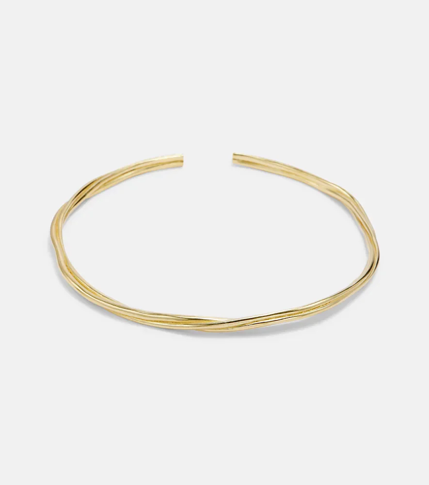 Gargantilla Lydia chapada en oro de 24 ct