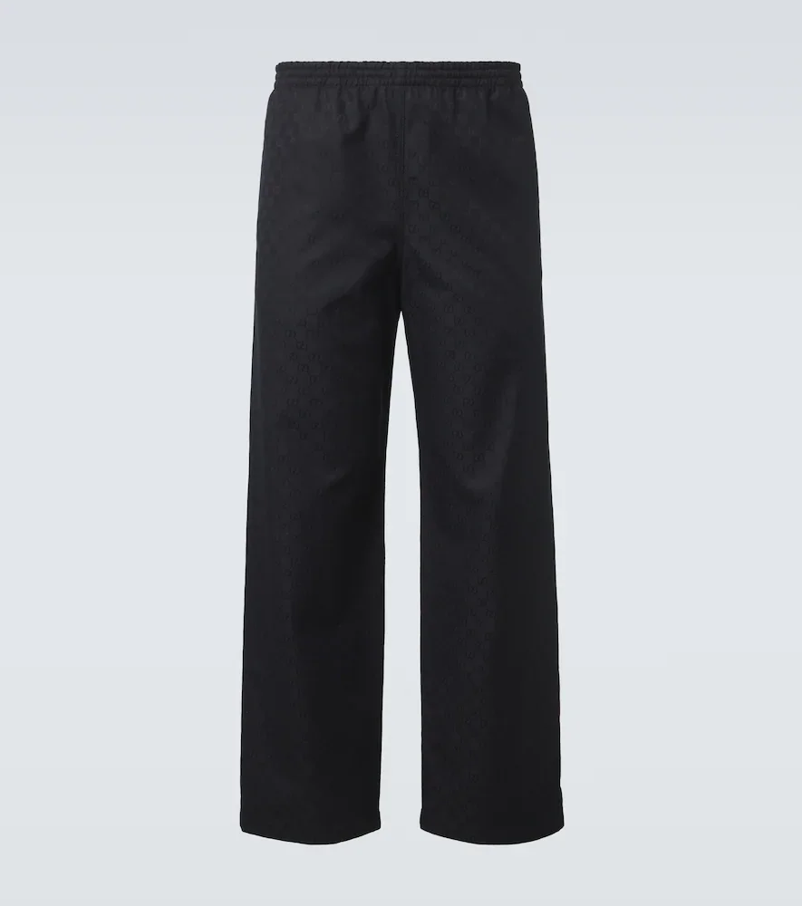 GG canvas straight-leg pants