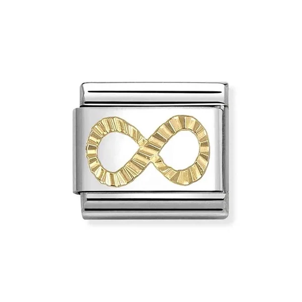 Gold Diamond infinity Charm