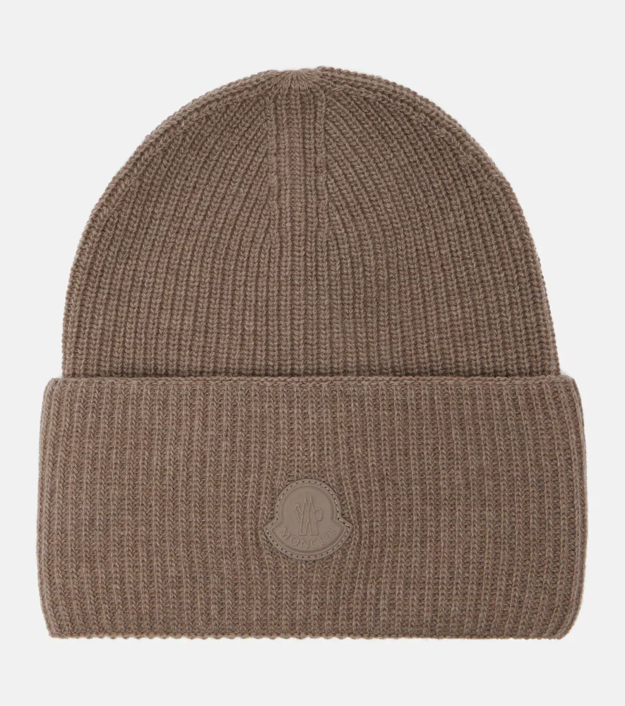 Gorro acanalado de lana y cachemir