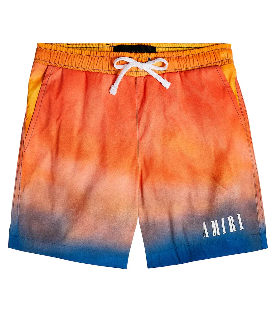 Gradient swim trunks