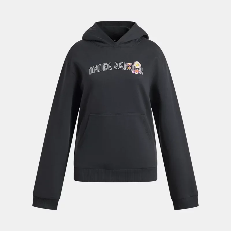 Graphic Girls' Hoodie Anthracite White YMD (54 - 59 in)