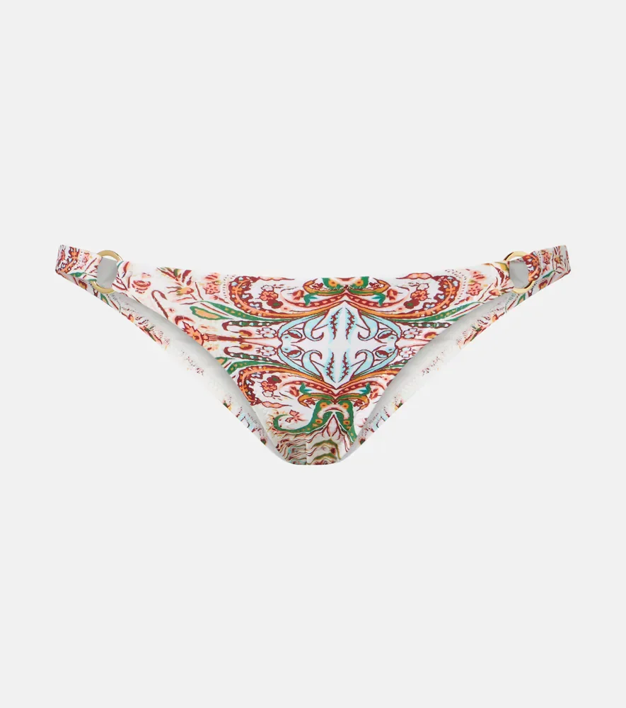 Greece printed bikini bottoms