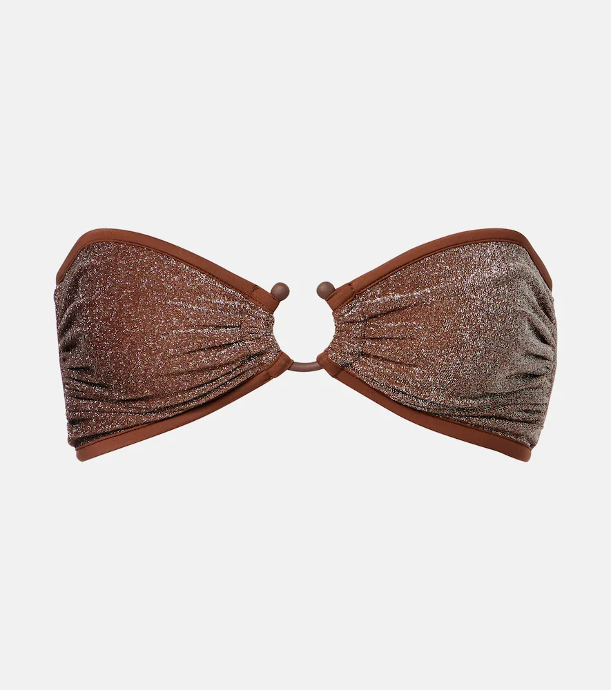 Haut de bikini en lamé