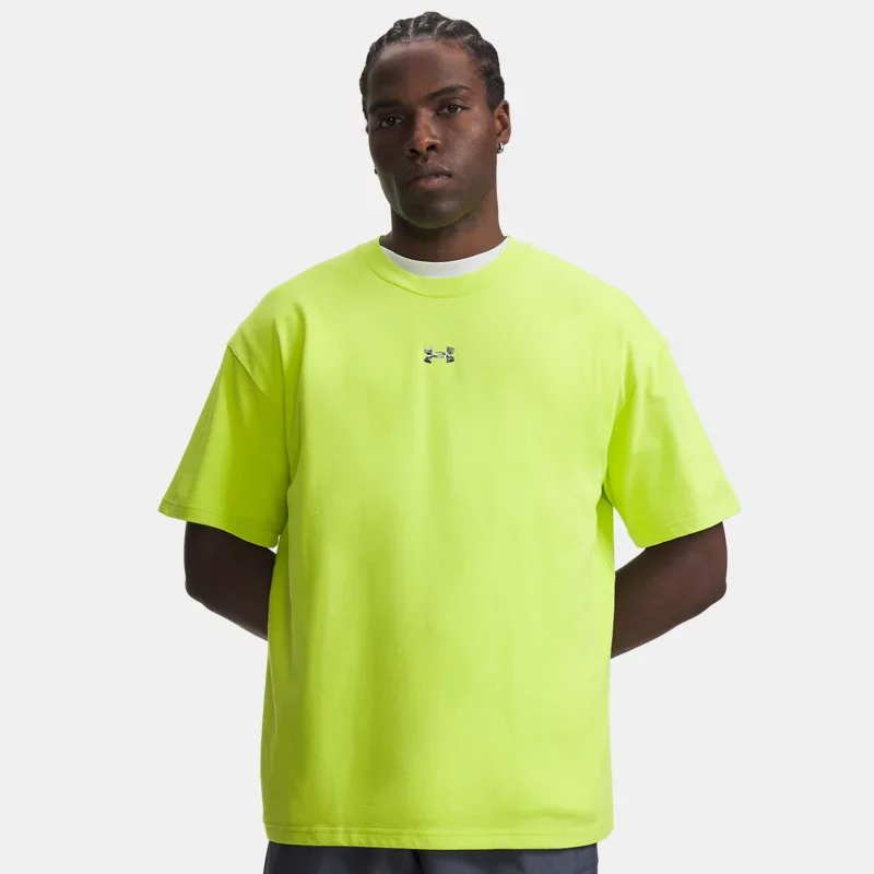 Heavyweight Metal Logo Men's Short Sleeve Green Citrine Green Citrine XL