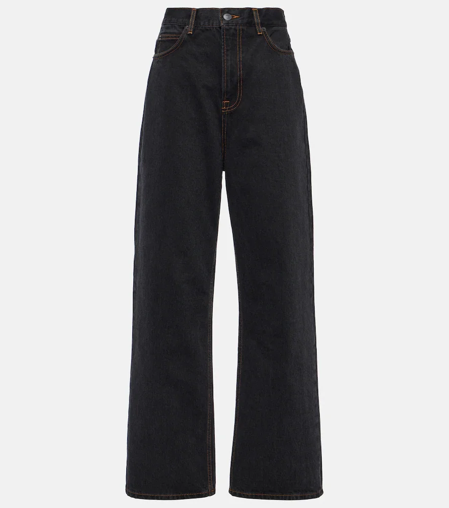 High-rise straight jeans