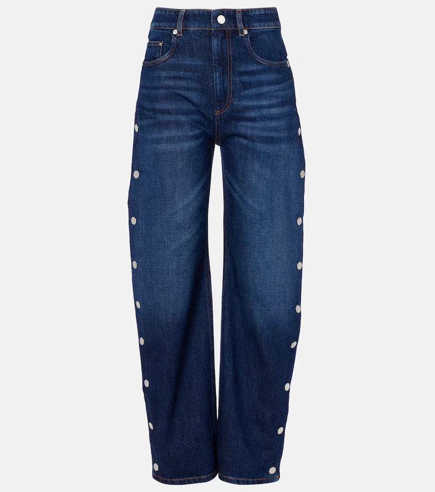 High-rise wide-leg jeans
