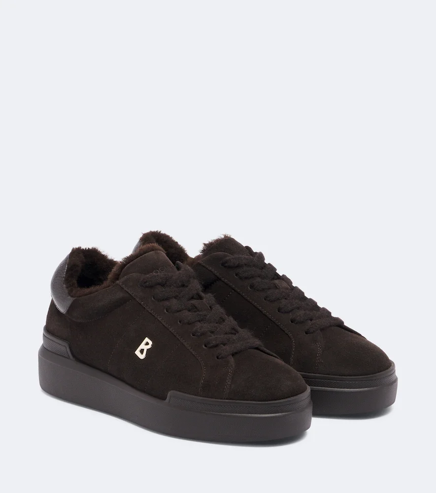 Hollywood 32 A shearling-lined suede sneakers