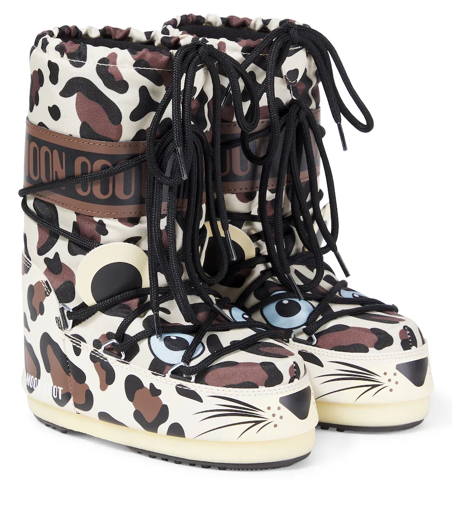 Icon Junior Leopard snow boots