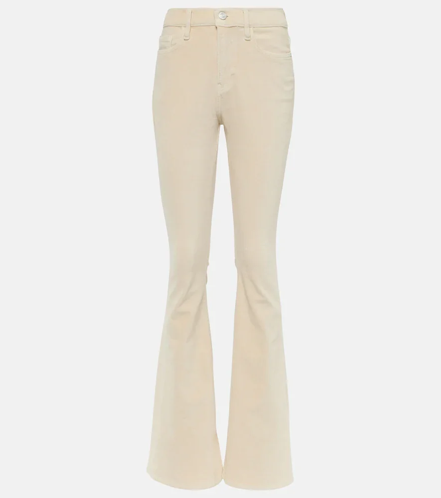 Jean flare Le High Flare Velveteen en velours